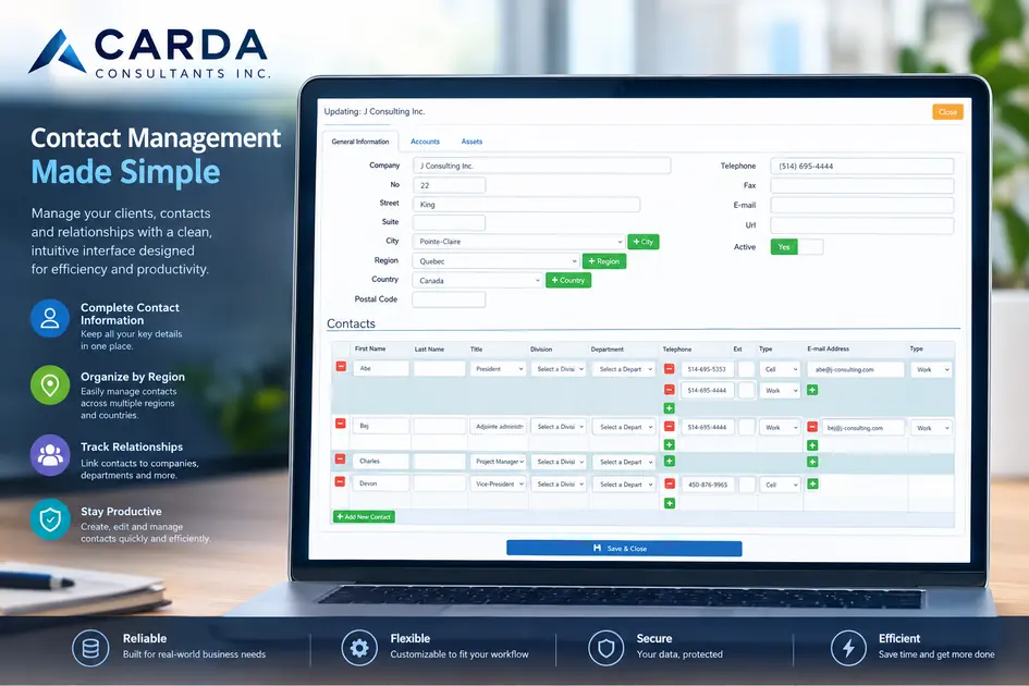 PHP Contact Management Web Application