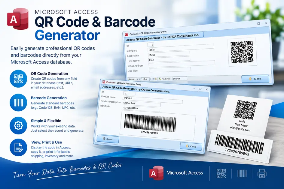 Microsoft Access Barcode Generator